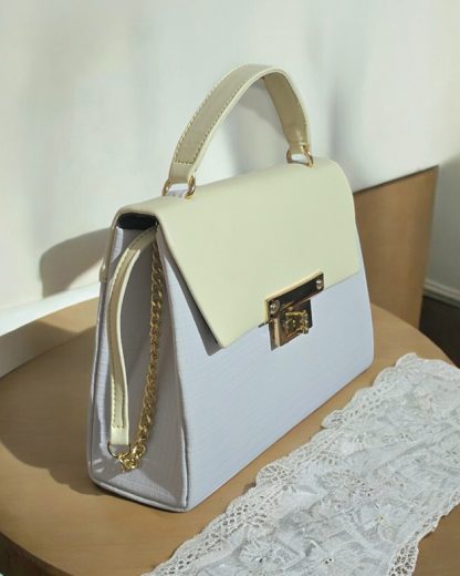 Bolso caja amelia lila pastel